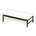 Cool low table White Tabletop color Black