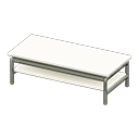 Cool low table White Tabletop color Silver