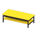 Cool low table Yellow Tabletop color Black