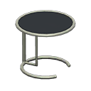 Cool side table Black Tabletop color Silver
