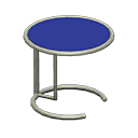 Cool side table Blue Tabletop color Silver
