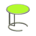 Cool side table Lime Tabletop color Silver