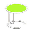Cool side table Lime Tabletop color White