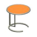 Cool side table Orange Tabletop color Silver