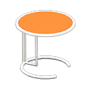 Cool side table Orange Tabletop color White
