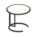 Cool side table White Tabletop color Black
