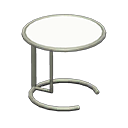 Cool side table White Tabletop color Silver