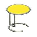 Cool side table Yellow Tabletop color Silver