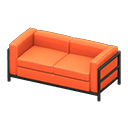 Cool sofa Orange Fabric color Black