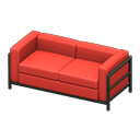 Cool sofa Red Fabric color Black