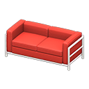 Cool sofa Red Fabric color White