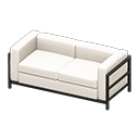 Cool sofa White Fabric color Black