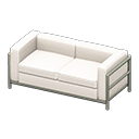 Cool sofa White Fabric color Silver