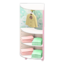 Corner clothing rack Cute clothes Displayed clothing Pastel