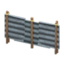 Animal Crossing Corrugated iron fence|  Gray Image