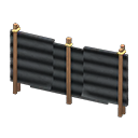 Corrugated iron fence Black