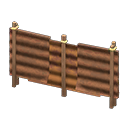 Corrugated iron fence Brown