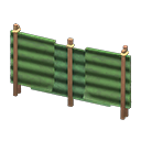 Corrugated iron fence Green