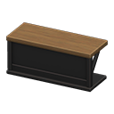 Animal Crossing Counter table|Black & dark wood Image