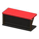 Counter table Black & red