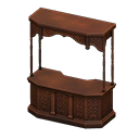 Animal Crossing Covered counter|Dark wood Image