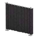 Curtain partition Black Curtains Silver