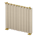 Curtain partition Ivory Curtains Gold