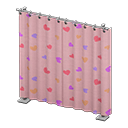 Curtain partition Pink Curtains Silver