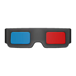 Animal Crossing 3D Glasses|Black Image