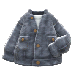 Animal Crossing Acid-washed Jacket|Black Image