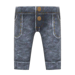 Animal Crossing Acid-washed Jeans|Black Image