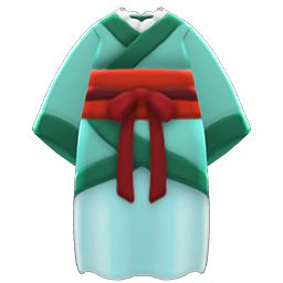 Ancient Sashed Robe Green