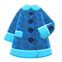 Animal Crossing Animal-print Coat|Blue Image