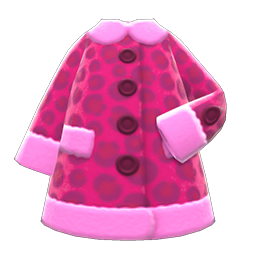 Animal-print Coat Pink