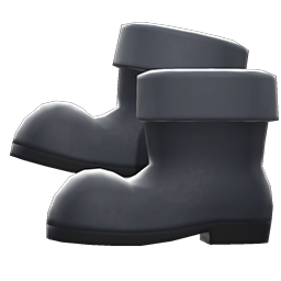Animal Crossing Antique Boots|Black Image
