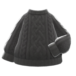 Animal Crossing Aran-knit Sweater|Black Image