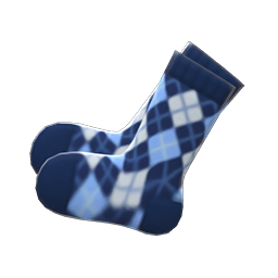 Argyle Crew Socks