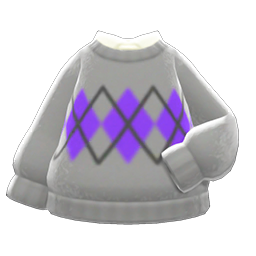 Argyle Sweater Gray