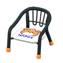 Animal Crossing Baby Chair|Black / Bear Image