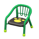 Baby Chair Green / Paw print