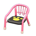 Baby Chair Pink / Paw print