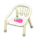 Baby Chair White / Strawberry