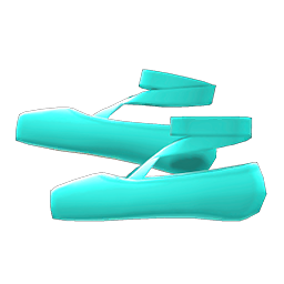 turquoise ballet slippers