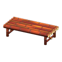 Bamboo Bench Smoke-cured bamboo