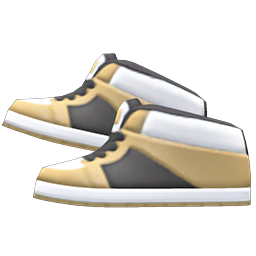 Animal Crossing Basketball Shoes|Beige Image