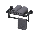 Animal Crossing Bathroom Towel Rack|Black Image