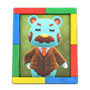 Animal Crossing Beardo's Photo|Colorful Image