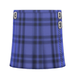 Animal Crossing Belted Wraparound Skirt|Blue Image