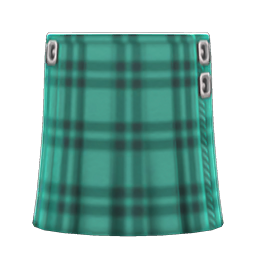 Belted Wraparound Skirt Green