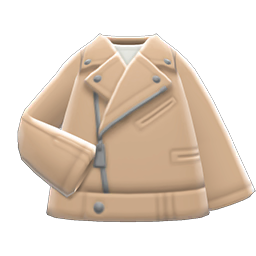 Animal Crossing Biker Jacket|Beige Image